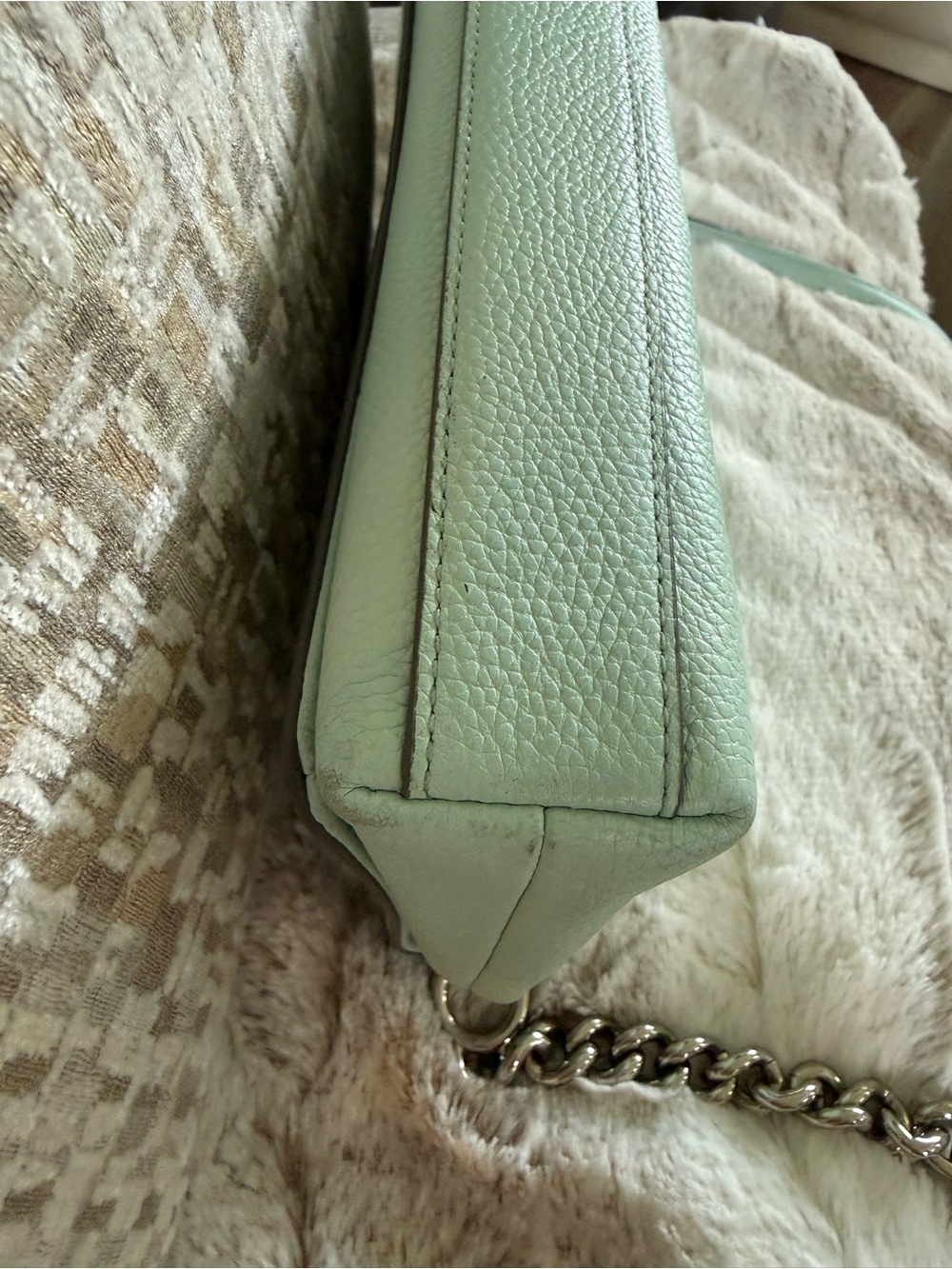 Mint Green Leather Crossbody Bag Coach - Picture 7 of 7